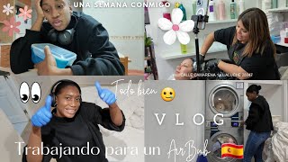 MI HERMANA HACE ESTO TODOS LOS DIAS😭 💖  ASI ES TRABAJAR EN UN AIRBNB EN ESPAÑA 🇪🇸  INAGURACIÓN 🥳 [upl. by Iroj]