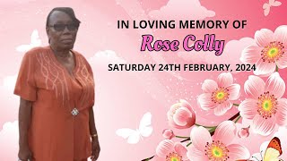 Cemetery Service of the Late Rose Colly [upl. by Godber]