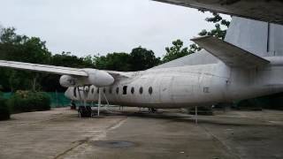 Decommissioned Myanmar Airways Fokker F27600 Friendship Aicraft registration XYAEW HD video [upl. by Natsud461]