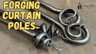 Blacksmith Makes Curtain Finials [upl. by Issie]