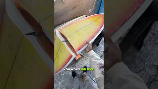 UNREAL BROKEN SURFBOARD REPAIR PROCESS  START TO FINISH diy surfboardshaping dingrepair [upl. by Aztinad]