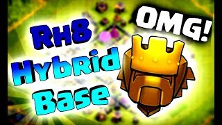 BEST TH 8 BASE 2018  Rathaus 8 Hybrid Base für Clankrieg und Pushen  Anti 3 Star Base  Noob Base [upl. by Ophelia]