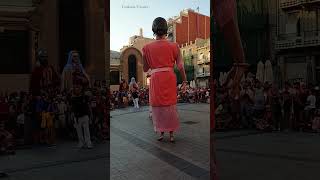 Roman gigants Gegants del Barri del Miracle Tarragona CataloniaSpain shorts [upl. by Yorke]