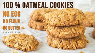 SUPER EASY CRISPY OATMEAL COOKIES [upl. by Yanetruoc]