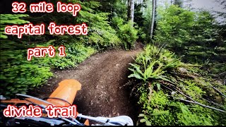 Capital Forest 32 Mile Loop Part 1 Divide Trail [upl. by Skyla90]