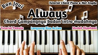 Chord Piano Always Bon Jovi [upl. by Klarrisa511]