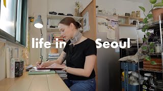 seoul vlog  practicing taking action finding my dream apartment book shopping cooking amp cleaning [upl. by Winshell]