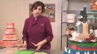 How To Use a Wavy Tool to Create Textured Cake Designs with Lauren Kitchens [upl. by Ruiz]