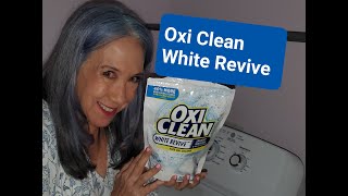 Oxi Clean White Revive  Experiment on Dingy Bath Cloths  KimTownselYouTube [upl. by Ayaros]