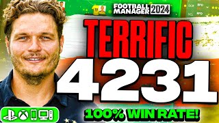 Terzics TERRIFIC 4231 FM24 Tactic  100 Win Rate  UCL Winning [upl. by Cinimmod]