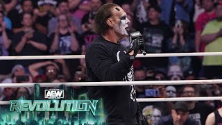 EXCLUSIVE After AEW Revolution went off the air Sting shared some final words [upl. by Falo]