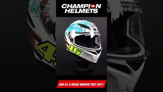 AGV K1 S Rossi Winter Test 2017  ChampionHelmetscom [upl. by Tammara639]