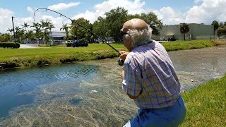 Old Man Catches HUGE Fish  Monster Mike Fishing [upl. by Aicen692]