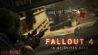 Surviving the Zombie Apocalypse in my Sniper Nest  Fallout 4  Part 1 [upl. by Wiener]