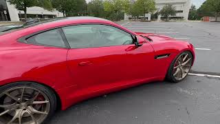 2016 Jaguar F type S rare manual lowered on 20 wheels [upl. by Brindell319]