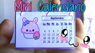 Ideas para organizarte Haz un mini calendario fácil  Easy mini calendar [upl. by Aynam]