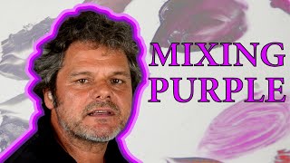 How To Mix Purples TwoColour Mixing [upl. by Ydac]