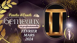 ♊️ Gémeaux ✍️Professionnel Février Mars 2024 💻 Une stratégie secrète et payante tarot gémeaux [upl. by Ymrots]