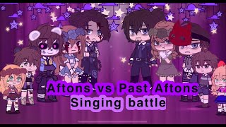 Afton vs Past Afton singing battle FNaFGacha [upl. by Ynotna870]