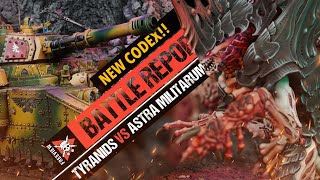 NEW CODEX Tyranids vs Astra Militarum  3000 POINTS Warhammer 40k Battle Report [upl. by Juback]