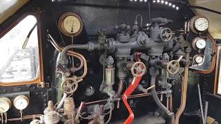 Footplate Ride on Ivatt 41313 East Somerset Railway Steam train [upl. by Anawqahs]