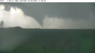 Iowa Minden Iowa Tornado Captured By Iowa DOT Traffic Cam FOIA [upl. by Bryon]