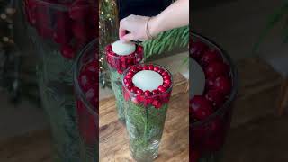 DIY christmas decor candle [upl. by Kelwen]