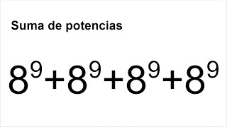 ¿SABES OPERAR ESTA SUMA DE POTENCIAS Matemáticas Básicas [upl. by Akkin]