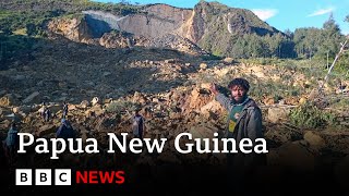 Papua New Guinea landslide leaves many feared dead as remote villages hit  BBC News [upl. by Hadias]