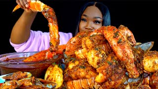 KING CRAB SEAFOOD BOIL MUKBANG  DESHELLED SEAFOOD BOIL MUKBANG  Seafood  Mukbang [upl. by Negriv287]