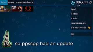 PPSSPP had an update 1181 lets look at it and a few games [upl. by Mariana409]