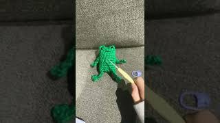 LEGGY FROGGGG crochet cute adorable crocheting fypシ゚viral fyp viral [upl. by Elesig]