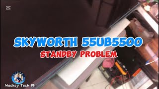 Skyworth 55UB5500 Standby Problem [upl. by Denton]