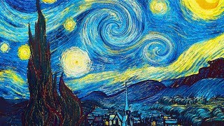 Animated Van Gogh  Beethoven Moonlight Sonata [upl. by Yrrac]