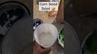 CORN SALAD SALAD 🤣 gardening cornsalad harvest forage growyourownfood diydressing [upl. by Ruenhcs961]