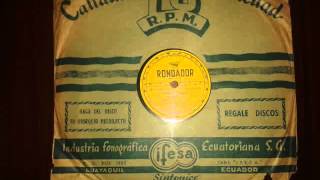 Ecuador 78 RPM Duo Oleas Mancero  Carnaval Andino 195 Primera Version Registrada [upl. by Hyo]