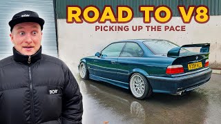 Picking up the pace on my V8 swapped E36 project [upl. by Metzger368]