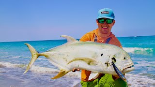 Monster Fish Saves the Day While Surf Fishing [upl. by Alaik]