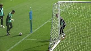 Barnsley FC  Goalkeeper Training  Handling Footwork amp Shot Stopping [upl. by Nerti808]