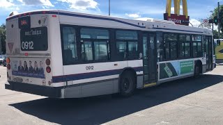 STL Laval 2009 Novabus lfs 0912 on Route 144 to Laval departing CôteVertu Metro [upl. by Neron]