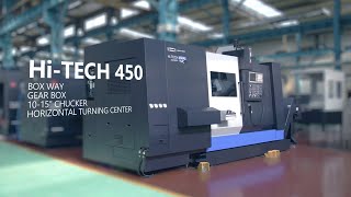 HiTECH 450  CNC Lathe  Turning Center  HWACHEON  KOREA  CNC선반  화천 [upl. by Nylad]