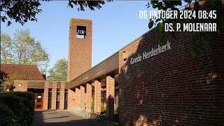 06102024  Ochtenddienst 0845  Goede Herderkerk  ds P Molenaar [upl. by Oiracam]