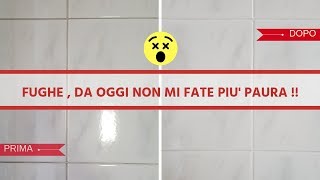 METODO FACILE E STREPITOSO PER PULIRE LE FUGHE DELLE PIASTRELLE SENZA FATICA [upl. by Minda362]