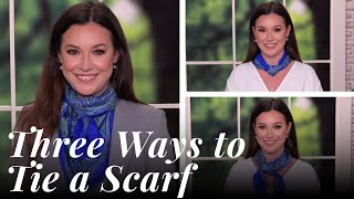 3 Easy Ways to Tie a Neck Scarf [upl. by Carie]