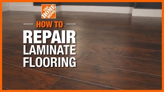 How to Repair Laminate Flooring  The Home Depot [upl. by Nekial]