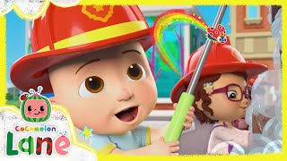 JJs Firetruck Wash  CoComelon Lane  NEW Netflix Series  Full Episode [upl. by Aifas700]