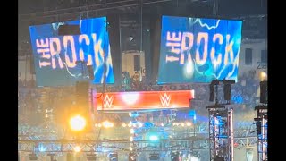 WWE Live reaction when The Rock returns [upl. by Naziaf]