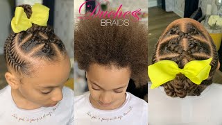 How to Simple Kids Braid Styles [upl. by Drauode]