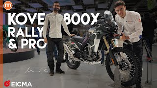 Kove 800X Pro e Rally  Lenduro cinese si fa in due per sfidare la Ténéré Live da EICMA 2023 [upl. by Assena]