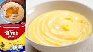 QUICK AND EASY CUSTARD RECIPE 2 WAYSBIRDS CUSTARD RECIPE [upl. by Enelyad877]